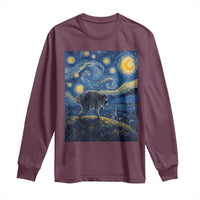 Jimothy Seattle Raccoon Starry Night Parody Graphic Long Sleeve Shirt Trash Panda Feral Legend Supporter