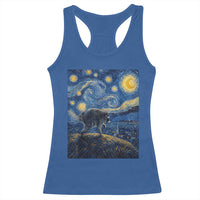 Jimothy Seattle Raccoon Starry Night Parody Graphic Racerback Tank Top Trash Panda Feral Legend Supporter