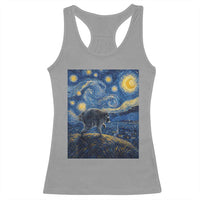 Jimothy Seattle Raccoon Starry Night Parody Graphic Racerback Tank Top Trash Panda Feral Legend Supporter