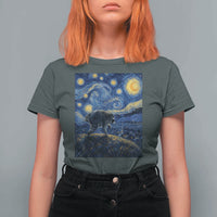 Jimothy Seattle Raccoon Starry Night Parody Graphic T Shirt For Women Trash Panda Feral Legend Supporter
