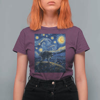Jimothy Seattle Raccoon Starry Night Parody Graphic T Shirt For Women Trash Panda Feral Legend Supporter
