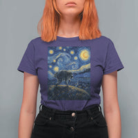 Jimothy Seattle Raccoon Starry Night Parody Graphic T Shirt For Women Trash Panda Feral Legend Supporter