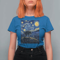 Jimothy Seattle Raccoon Starry Night Parody Graphic T Shirt For Women Trash Panda Feral Legend Supporter