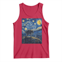 Jimothy Seattle Raccoon Starry Night Parody Graphic Tank Top Trash Panda Feral Legend Supporter
