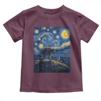 Jimothy Seattle Raccoon Starry Night Parody Graphic Toddler T Shirt Trash Panda Feral Legend Supporter