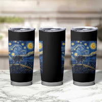 Jimothy Seattle Raccoon Starry Night Parody Graphic Tumbler Cup Trash Panda Feral Legend Supporter