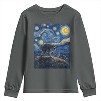 Jimothy Seattle Raccoon Starry Night Parody Graphic Youth Sweatshirt Trash Panda Feral Legend Supporter