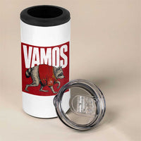 Funny Jimothy Vamos Spain Soccer Fans Parody 4 in 1 Can Cooler Tumbler Seattle Raccoon Espana Champs Victory Celebration
