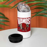 Funny Jimothy Vamos Spain Soccer Fans Parody 4 in 1 Can Cooler Tumbler Seattle Raccoon Espana Champs Victory Celebration