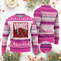 Funny Jimothy Vamos Spain Soccer Fans Parody Ugly Christmas Sweater Seattle Raccoon Espana Champs Victory Celebration