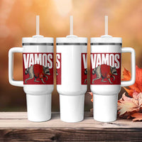 Funny Jimothy Vamos Spain Soccer Fans Parody Tumbler With Handle Seattle Raccoon Espana Champs Victory Celebration