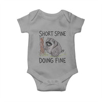 Jimothy Short Spine Doing Fine Inspirational Baby Onesie Viral Seattle Raccoon Crayon Drawing Graphic