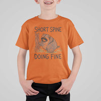 Jimothy Short Spine Doing Fine Inspirational T Shirt For Kid Viral Seattle Raccoon Crayon Drawing Graphic