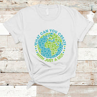 Dot Day T Shirt What Can You Create With Just A Dot Earth Polka - Wonder Print Shop
