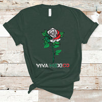 Mexican Independence Day T Shirt Viva Mexico Flag Rose Latino Hispanic Pride - Wonder Print Shop
