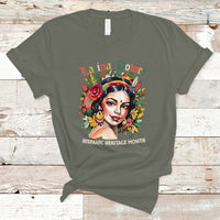 Hispanic Heritage Month T Shirt Latina Power Flowers - Wonder Print Shop