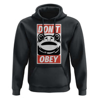 Don't Obey Portland Frog Hoodie Protest Parody Poster Graphic - Wonder Print Shop