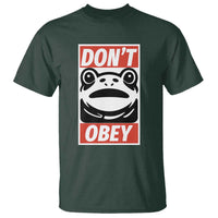 Don't Obey Portland Frog T Shirt Protest Parody Poster Graphic - Wonder Print Shop
