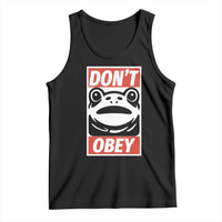 Don't Obey Portland Frog Tank Top Protest Parody Poster Graphic - Wonder Print Shop