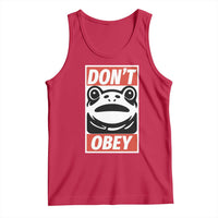 Don't Obey Portland Frog Tank Top Protest Parody Poster Graphic - Wonder Print Shop