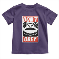 Don't Obey Portland Frog Toddler T Shirt Protest Parody Poster Graphic - Wonder Print Shop