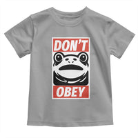 Don't Obey Portland Frog Toddler T Shirt Protest Parody Poster Graphic - Wonder Print Shop