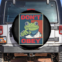 Don't Obey Portland Frog Spare Tire Cover Frogs Protest Activism Hope Style Poster Graphic - Wonder Print Shop