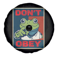 Don't Obey Portland Frog Spare Tire Cover Frogs Protest Activism Hope Style Poster Graphic - Wonder Print Shop