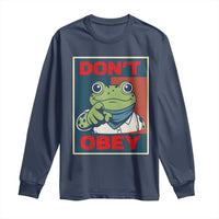 Don't Obey Portland Frog Long Sleeve Shirt Frogs Protest Activism Hope Style Poster Graphic - Wonder Print Shop