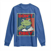 Don't Obey Portland Frog Long Sleeve Shirt Frogs Protest Activism Hope Style Poster Graphic - Wonder Print Shop