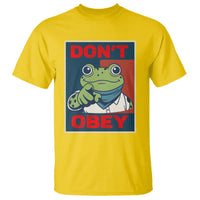 Don't Obey Portland Frog T Shirt Frogs Protest Activism Hope Style Poster Graphic - Wonder Print Shop