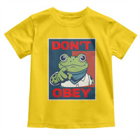Don't Obey Portland Frog Toddler T Shirt Frogs Protest Activism Hope Style Poster Graphic - Wonder Print Shop