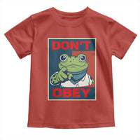 Don't Obey Portland Frog Toddler T Shirt Frogs Protest Activism Hope Style Poster Graphic - Wonder Print Shop