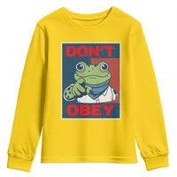 Don't Obey Portland Frog Youth Sweatshirt Frogs Protest Activism Hope Style Poster Graphic - Wonder Print Shop