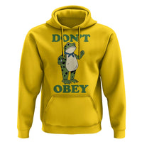 Don't Obey Portland Frog Hoodie Resist Inflatable Frogs Protest - Wonder Print Shop