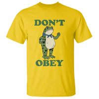Don't Obey Portland Frog T Shirt Resist Inflatable Frogs Protest - Wonder Print Shop