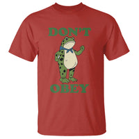 Don't Obey Portland Frog T Shirt Resist Inflatable Frogs Protest - Wonder Print Shop