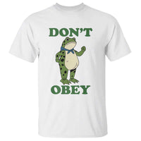 Don't Obey Portland Frog T Shirt Resist Inflatable Frogs Protest - Wonder Print Shop