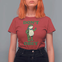 Don't Obey Portland Frog T Shirt For Women Resist Inflatable Frogs Protest - Wonder Print Shop