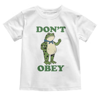 Don't Obey Portland Frog Toddler T Shirt Resist Inflatable Frogs Protest - Wonder Print Shop