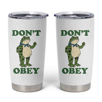 Don't Obey Portland Frog Tumbler Cup Resist Inflatable Frogs Protest - Wonder Print Shop