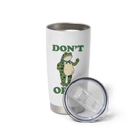 Don't Obey Portland Frog Tumbler Cup Resist Inflatable Frogs Protest - Wonder Print Shop