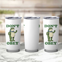 Don't Obey Portland Frog Tumbler Cup Resist Inflatable Frogs Protest - Wonder Print Shop