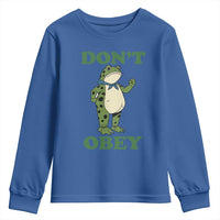 Don't Obey Portland Frog Youth Sweatshirt Resist Inflatable Frogs Protest - Wonder Print Shop