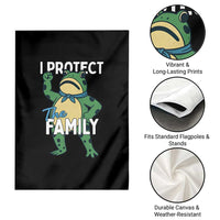 Activist Portland Frog Garden Flag I Protect the Family Protest Statement - Wonder Print Shop
