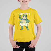 Activist Portland Frog T Shirt For Kid I Protect the Family Protest Statement - Wonder Print Shop