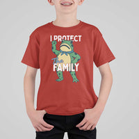 Activist Portland Frog T Shirt For Kid I Protect the Family Protest Statement - Wonder Print Shop