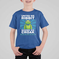 Patriotic Protest Portland Frog T Shirt For Kid United We Ribbit Divided We Croak Resist - Wonder Print Shop