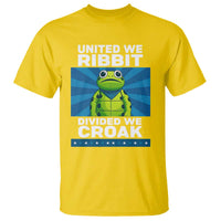 Patriotic Protest Portland Frog T Shirt United We Ribbit Divided We Croak Resist - Wonder Print Shop
