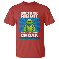 Patriotic Protest Portland Frog T Shirt United We Ribbit Divided We Croak Resist - Wonder Print Shop